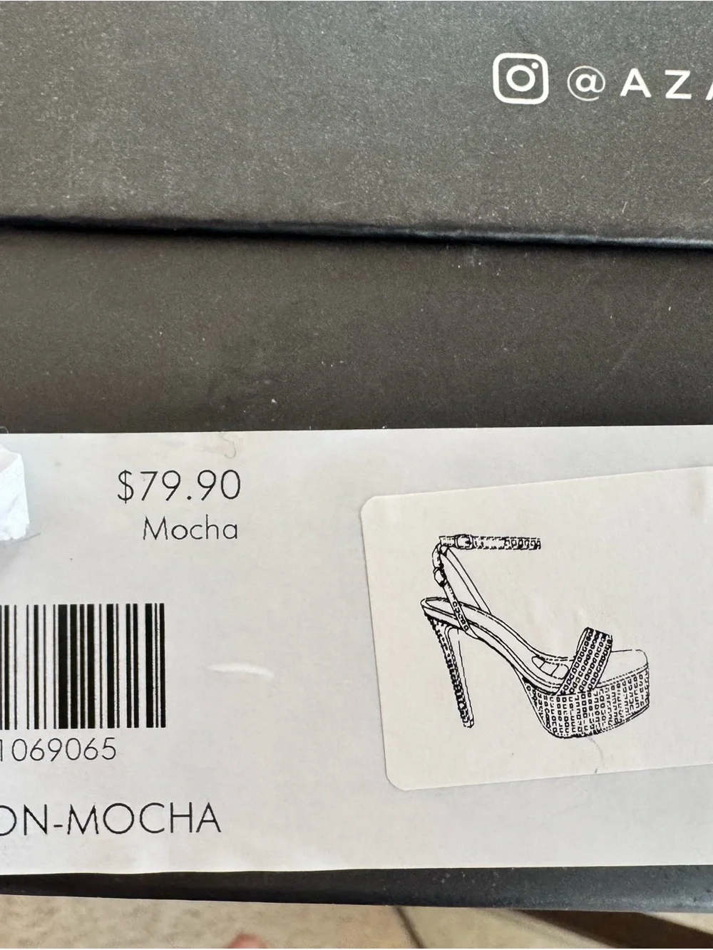 Azalea Wang Albion Mocha Rhinestone Platform Heels – Sky High Glam